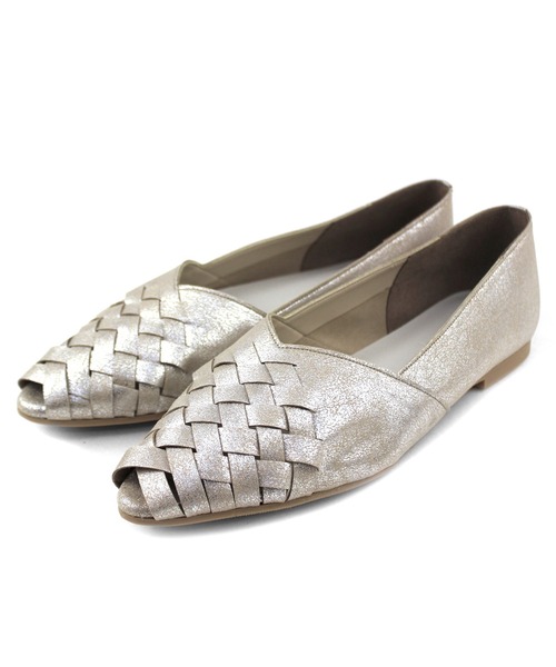 chocolates（チョコラテス）の「オープントゥ メッシュ編み込みパンプス【日本製】（パンプス・レディース・ゴールド/ブラック/ホワイト・22.5cm/22cm/23.5cm/23cm/25cm/24.5cm/24cm）」の11枚目の写真