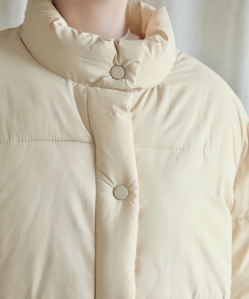 セール】【Jasmine】スタンドカラーダウンジャケットショート丈