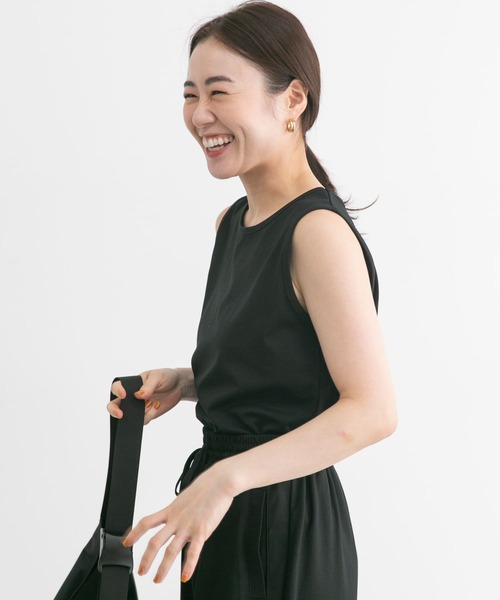 URBAN RESEARCH Sonny Label(アーバンリサーチサニーレーベル)の「SLAB comfort tanktop(タンクトップ・レディース・オフホワイト/ブラック・FREE)」の3枚目の写真