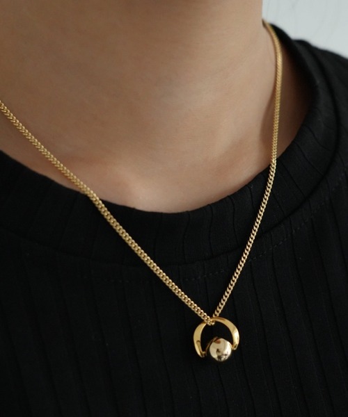 チャームネックレス ラウンド ボール チェーン（ネックレス）｜Cherie