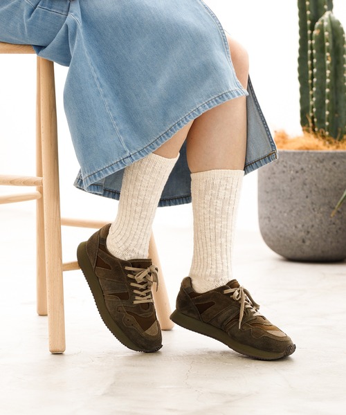 rasox（ラソックス）の「rasox（ラソックス）／　ビッグスラブコットン・クルー（ソックス/靴下・レディース・ダークネイビー/レッド/ダークブラック/チャコールグレー・LARGE/MEDIUM/SMALL）」の6枚目の写真