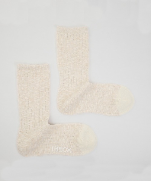 G1813 ララソ rasox（ラソックス）／ ビッグスラブコットン・クルー