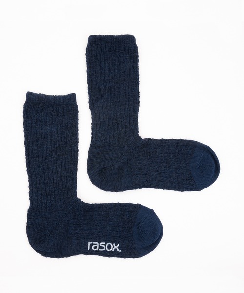 rasox（ラソックス）の「rasox（ラソックス）／　ビッグスラブコットン・クルー（ソックス/靴下・レディース・ダークネイビー/レッド/ダークブラック/チャコールグレー・LARGE/MEDIUM/SMALL）」の19枚目の写真