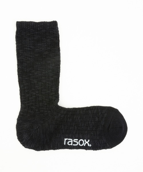 rasox（ラソックス）の「rasox（ラソックス）／　ビッグスラブコットン・クルー（ソックス/靴下・レディース・ダークネイビー/レッド/ダークブラック/チャコールグレー・LARGE/MEDIUM/SMALL）」の16枚目の写真