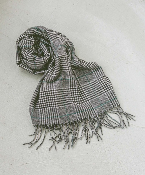 GLOBAL WORK（グローバルワーク）の「静電軽減着られるストール/132224（ストール/ショール・レディース・ブラウン/ライトグレー/ネイビー/ベージュ/チャコール/サックスブルー/グリーン・ONE SIZE）」の4枚目の写真