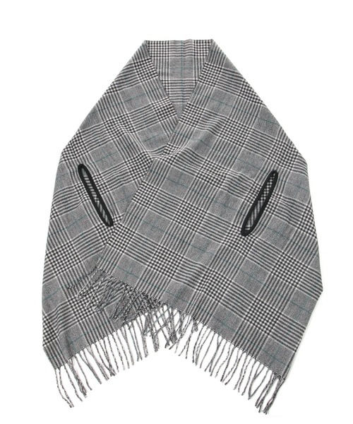 GLOBAL WORK（グローバルワーク）の「静電軽減着られるストール/132224（ストール/ショール・レディース・ブラウン/ライトグレー/ネイビー/ベージュ/チャコール/サックスブルー/グリーン・ONE SIZE）」の10枚目の写真