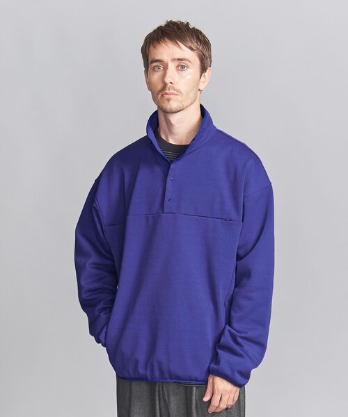 BEAUTY&YOUTH UNITED ARROWS（ビューティーアンドユースユナイテッドアローズ）の「ウラケ スナップ プルオーバー（スウェット・メンズ・ロイヤルブルー/ネイビー・S/M/L/XL）」の7枚目の写真