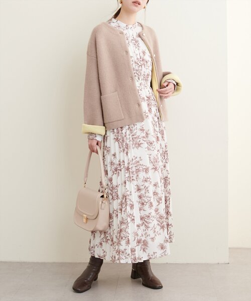natural couture(ナチュラルクチュール)の「サイドプリーツデザインワンピース(ワンピース・レディース・その他1/その他2/その他3/ボルドー/グレイッシュベージュ・FREE)」の19枚目の写真