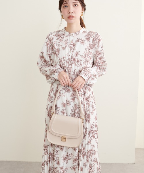 natural couture(ナチュラルクチュール)の「サイドプリーツデザインワンピース(ワンピース・レディース・その他1/その他2/その他3/ボルドー/グレイッシュベージュ・FREE)」の18枚目の写真