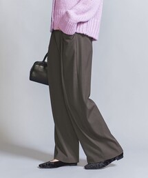ツイル バックゴム ワイドパンツ