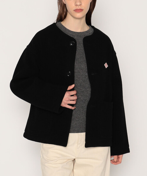 DANTON（ダントン）の「WOMEN'S WOOL LIGHT PILE COLLARLESS JACKET