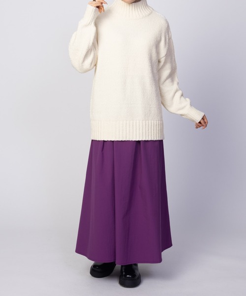 HusHusH（ハッシュアッシュ）の「HusHusH モールハイネックニットプルオーバー（ニット/セーター・レディース・ネイビー/サックスブルー/オフホワイト・M/L）」の15枚目の写真