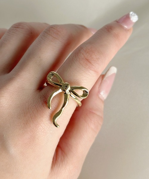 sowang(ソワン)の「ロング ナロー リボンリング-long narrow ribbon ring-(リング・レディース・シルバー/ゴールド・FREE)」の3枚目の写真