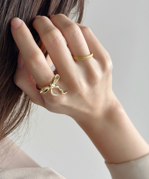 sowang(ソワン)の「ロング ナロー リボンリング-long narrow ribbon ring-(リング・レディース・シルバー/ゴールド・FREE)」の10枚目の写真