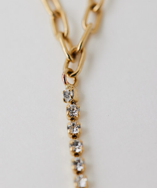 2WAYストーンネックレス ムーンストーンマクラメ編み2wayネックレス