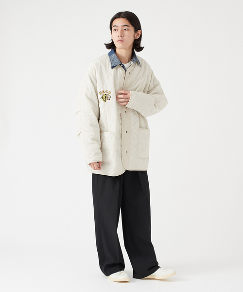 B.C STOCK(ベーセーストック)の「HYO-HYO LIP キルティングブルゾン(ブルゾン・メンズ・ベージュ/ブラウン・LARGE/MEDIUM)」の7枚目の写真