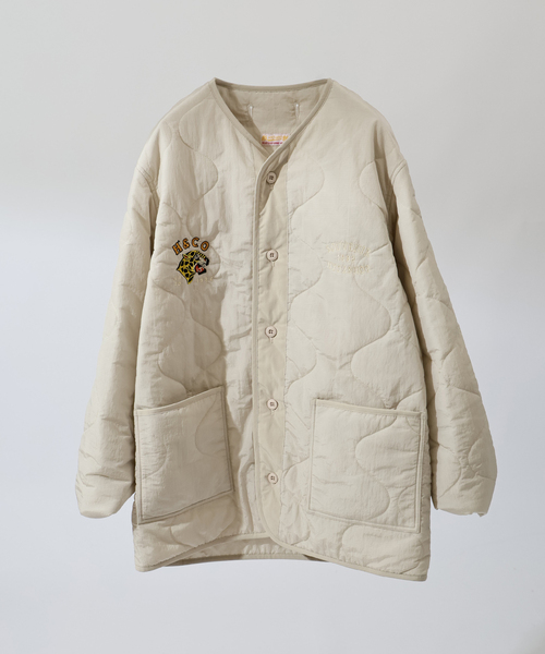 B.C STOCK(ベーセーストック)の「HYO-HYO LIP キルティングブルゾン(ブルゾン・メンズ・ベージュ/ブラウン・LARGE/MEDIUM)」の11枚目の写真