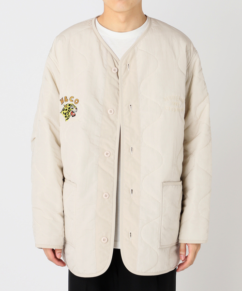 B.C STOCK(ベーセーストック)の「HYO-HYO LIP キルティングブルゾン(ブルゾン・メンズ・ベージュ/ブラウン・LARGE/MEDIUM)」の15枚目の写真