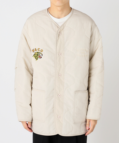 B.C STOCK(ベーセーストック)の「HYO-HYO LIP キルティングブルゾン(ブルゾン・メンズ・ベージュ/ブラウン・LARGE/MEDIUM)」の16枚目の写真