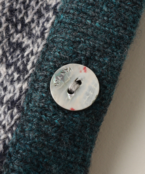 JOURNAL STANDARD（ジャーナルスタンダード）の「【YANYAN/ヤンヤン】CHECKD RIBBON HOOD（ニットキャップ/ビーニー・レディース・ブラウン・FREE）」の4枚目の写真