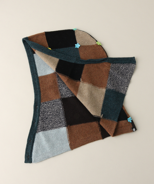 JOURNAL STANDARD（ジャーナルスタンダード）の「【YANYAN/ヤンヤン】CHECKD RIBBON HOOD（ニットキャップ/ビーニー・レディース・ブラウン・FREE）」の6枚目の写真