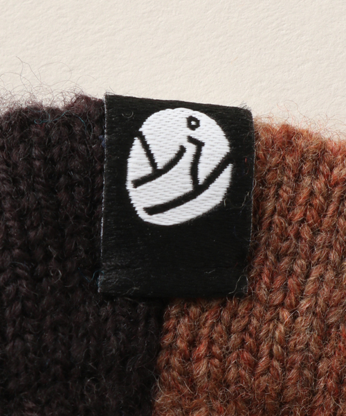 JOURNAL STANDARD（ジャーナルスタンダード）の「【YANYAN/ヤンヤン】CHECKD RIBBON HOOD（ニットキャップ/ビーニー・レディース・ブラウン・FREE）」の7枚目の写真