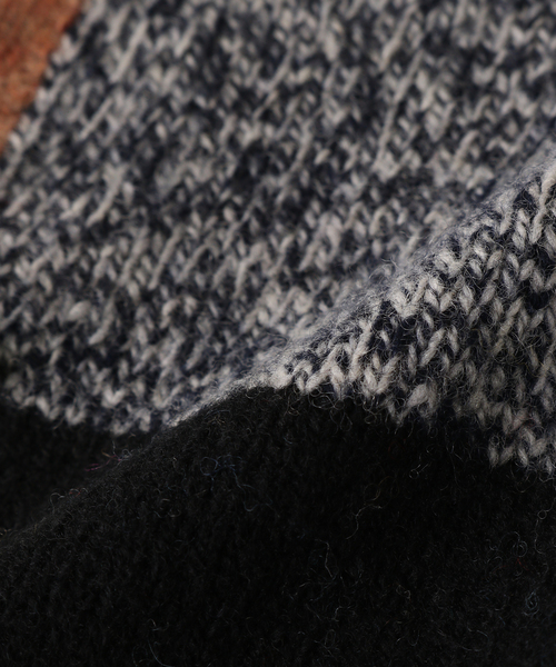 JOURNAL STANDARD（ジャーナルスタンダード）の「【YANYAN/ヤンヤン】CHECKD RIBBON HOOD（ニットキャップ/ビーニー・レディース・ブラウン・FREE）」の9枚目の写真