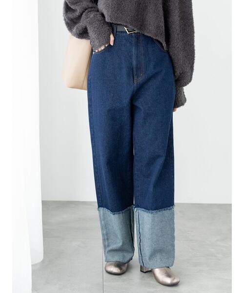 セール】◎ロールアップカットオフデニムパンツ（その他パンツ
