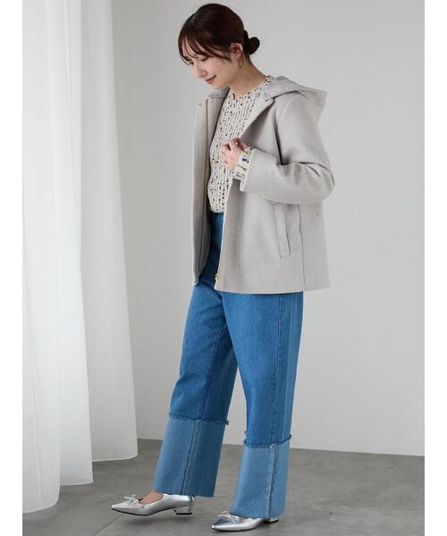 Te chichi TERRASSE（テチチテラス）の「◎ロールアップカットオフデニムパンツ（その他パンツ・レディース・ブルー/ネイビー・L/M）」の11枚目の写真