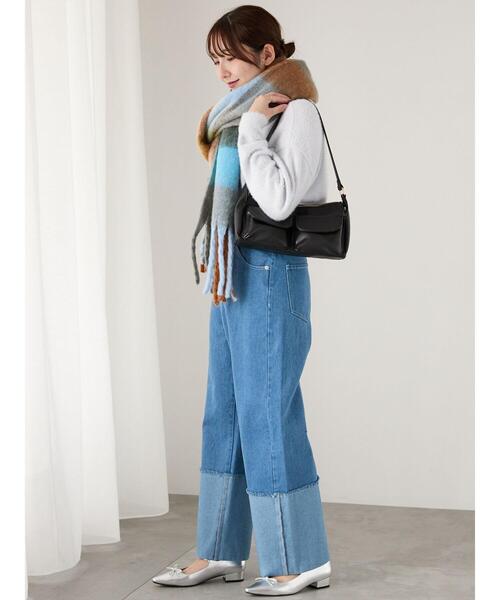 Te chichi TERRASSE（テチチテラス）の「◎ロールアップカットオフデニムパンツ（その他パンツ・レディース・ブルー/ネイビー・L/M）」の15枚目の写真