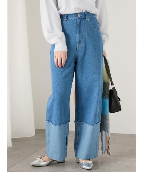 Te chichi TERRASSE（テチチテラス）の「◎ロールアップカットオフデニムパンツ（その他パンツ・レディース・ブルー/ネイビー・L/M）」の16枚目の写真