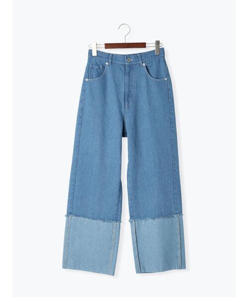 Te chichi TERRASSE（テチチテラス）の「◎ロールアップカットオフデニムパンツ（その他パンツ・レディース・ブルー/ネイビー・L/M）」の18枚目の写真