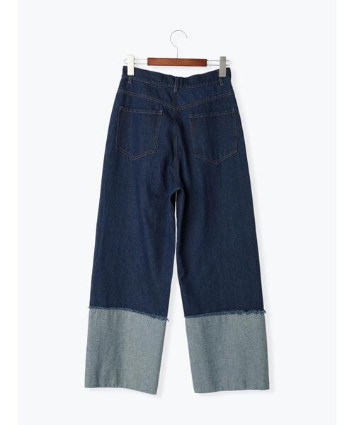 Te chichi TERRASSE（テチチテラス）の「◎ロールアップカットオフデニムパンツ（その他パンツ・レディース・ブルー/ネイビー・L/M）」の20枚目の写真