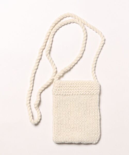 CHUMS（チャムス）の「【CHUMS/チャムス】Nepal Knit Mini Shoulder（ショルダーバッグ・レディース・ヘザーグレー/ブラック/アイボリー・FREE）」の4枚目の写真