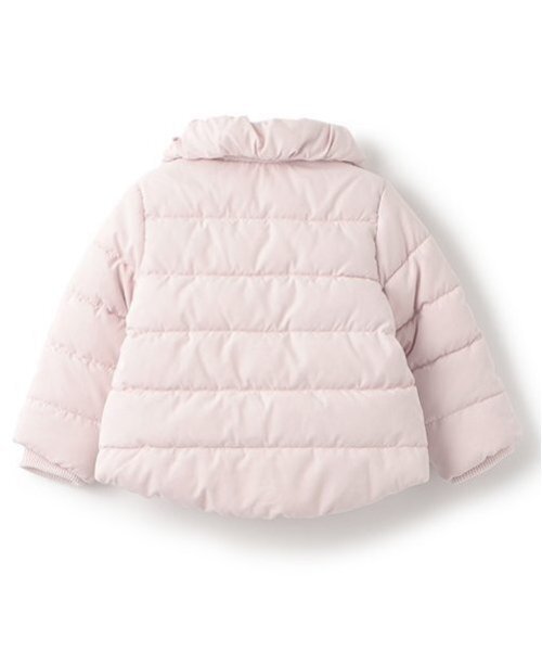 petit main（プティマイン）の「中綿リボンジャケット（ブルゾン・キッズ・ライトピンク/ライトベージュ/ネイビー・80ｃｍ/90cm/100cm/110cm/120cm/130cm）」の7枚目の写真