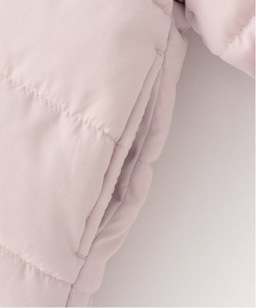 petit main（プティマイン）の「中綿リボンジャケット（ブルゾン・キッズ・ライトピンク/ライトベージュ/ネイビー・80ｃｍ/90cm/100cm/110cm/120cm/130cm）」の11枚目の写真