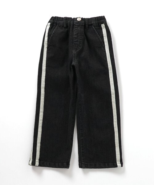 BREEZE(ブリーズ)の「【WEB限定】あったかラインワイドデニムパンツ(デニムパンツ・キッズ・ブラック・80/100/90/110/120/130/140/150)」の3枚目の写真