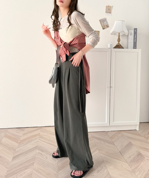 classicalelf(クラシカルエルフ)の「今季魅力のシルエット☆サイドリボン付きミニ裏毛パンツ(チャコールのみピグメント加工アリ)(その他パンツ・レディース・ブラック/チャコール・LARGE/MEDIUM/SMALL/X-LARGE)」の20枚目の写真