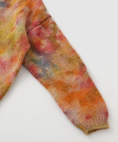 JOINT WORKS(ジョイントワークス)の「MacMahon Knitting Mills / マクマホンニッティングミルズ Crew Neck Knit-Tie Dye(ニット/セーター・メンズ・グリーン・FREE)」の4枚目の写真