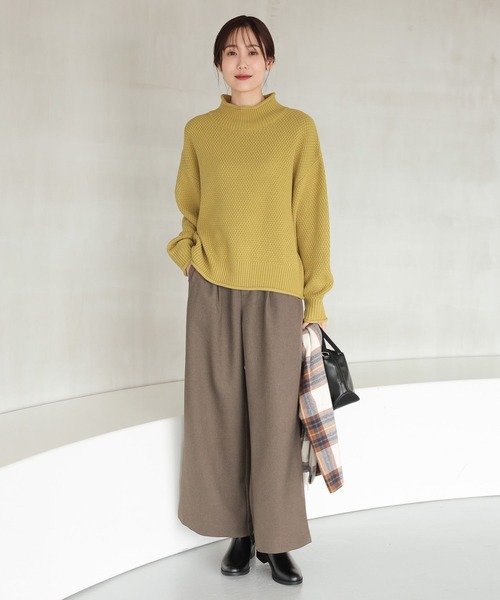 あ〜出品 セール】お手入れらくらくタックワイドパンツ/115668（その他