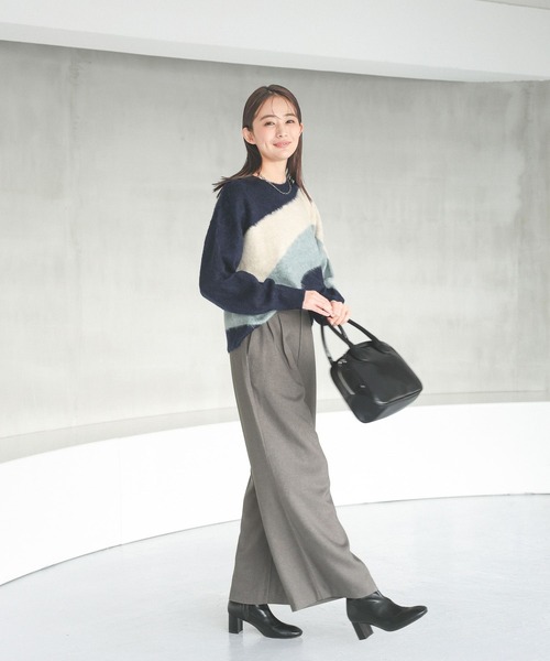 セール】お手入れらくらくタックワイドパンツ/115668（その他