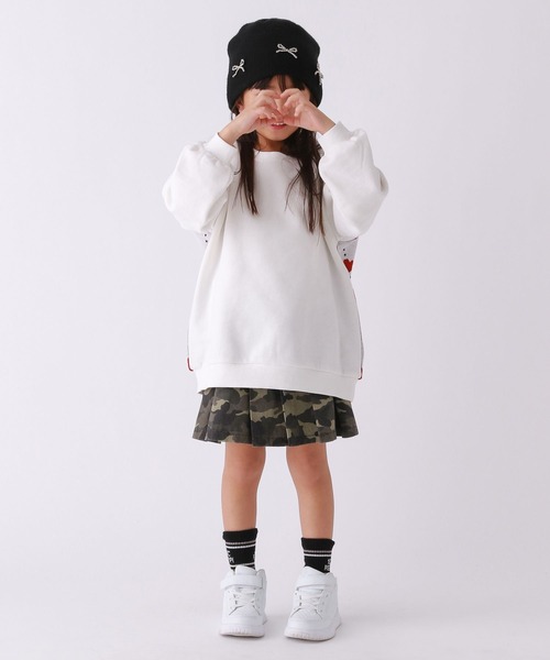 10C REPIPI（ジューシーレピピ）の「【10C REPIPI】2WAYフロントスウェット（スウェット・キッズ・ホワイト/ブラック・130cm/120cm/110cm）」の7枚目の写真