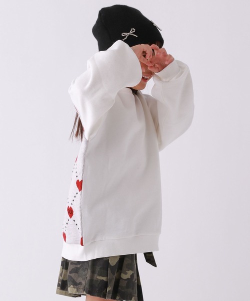 10C REPIPI（ジューシーレピピ）の「【10C REPIPI】2WAYフロントスウェット（スウェット・キッズ・ホワイト/ブラック・130cm/120cm/110cm）」の10枚目の写真