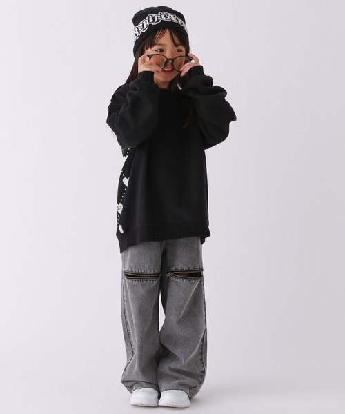 10C REPIPI（ジューシーレピピ）の「【10C REPIPI】2WAYフロントスウェット（スウェット・キッズ・ホワイト/ブラック・130cm/120cm/110cm）」の16枚目の写真