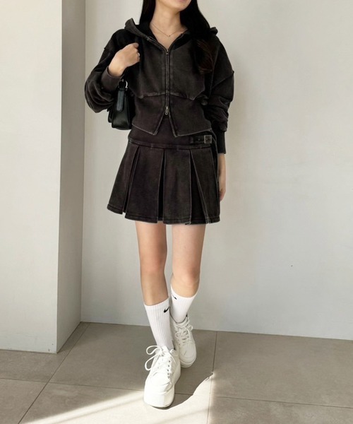 one after another NICE CLAUP(ワンアフターアナザーナイスクラップ)の「プラットフォームリボンカスタムスニーカー(スニーカー・レディース・アイボリー/チャコールグレー/ホワイト・S/M/L)」の13枚目の写真