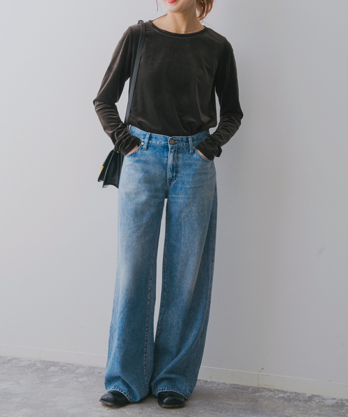 Spick & Span(スピックアンドスパン)の「ベロアロングスリーブプルオーバー(Tシャツ/カットソー・レディース・ブラウン系その他/ブラウン・FREE)」の8枚目の写真