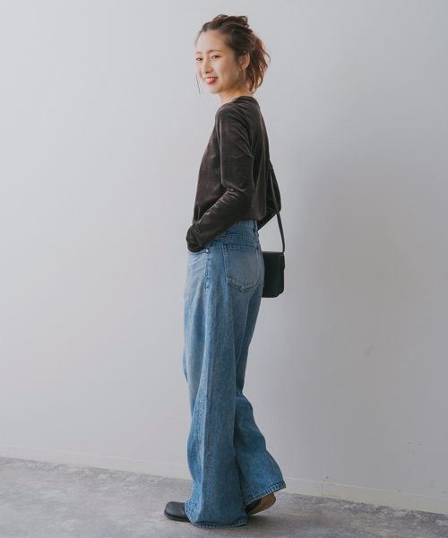 Spick & Span(スピックアンドスパン)の「ベロアロングスリーブプルオーバー(Tシャツ/カットソー・レディース・ブラウン系その他/ブラウン・FREE)」の9枚目の写真