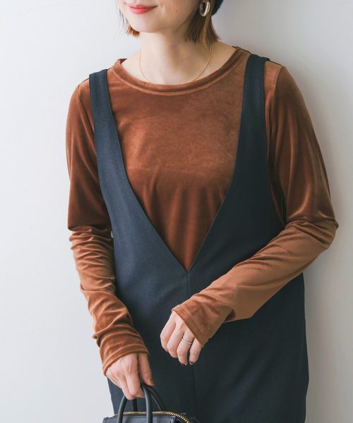Spick & Span(スピックアンドスパン)の「ベロアロングスリーブプルオーバー(Tシャツ/カットソー・レディース・ブラウン系その他/ブラウン・FREE)」の10枚目の写真