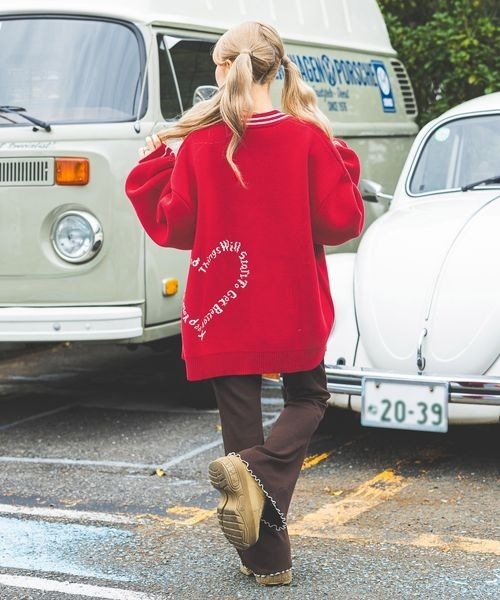 PBLIM（ページボーイリム）の「【PBLIM】ハートロゴフレアパンツ（その他パンツ・レディース・クリーム/ブラウン・FREE）」の6枚目の写真