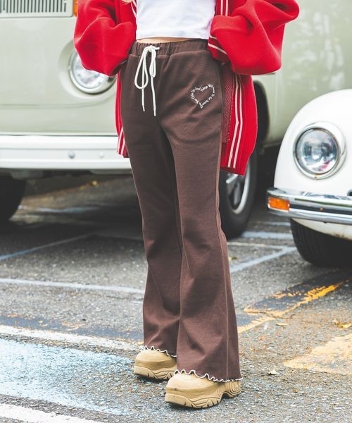 PBLIM（ページボーイリム）の「【PBLIM】ハートロゴフレアパンツ（その他パンツ・レディース・クリーム/ブラウン・FREE）」の10枚目の写真